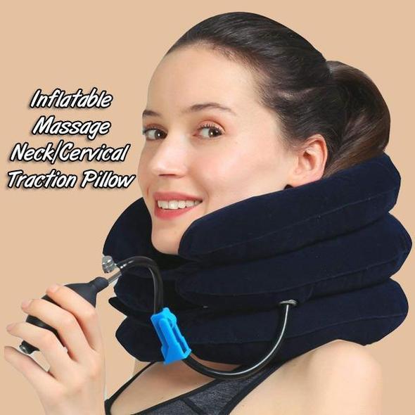 Inflatable Massage Neck/Cervical Traction Pillow