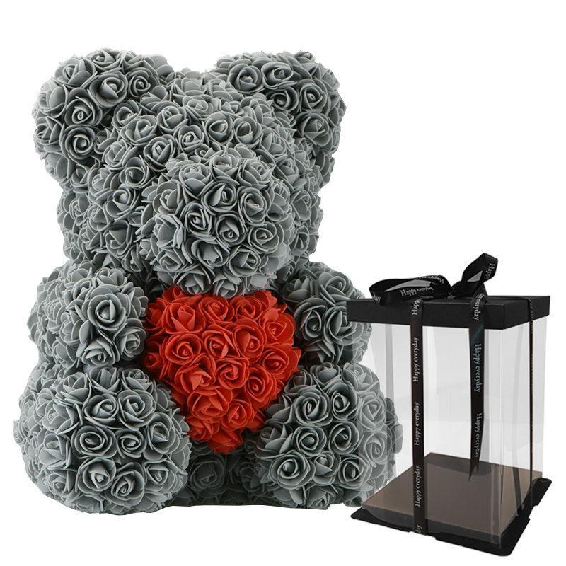 VALENTINE'S ROSE BEAR-The Luxury Rose Teddy Bear