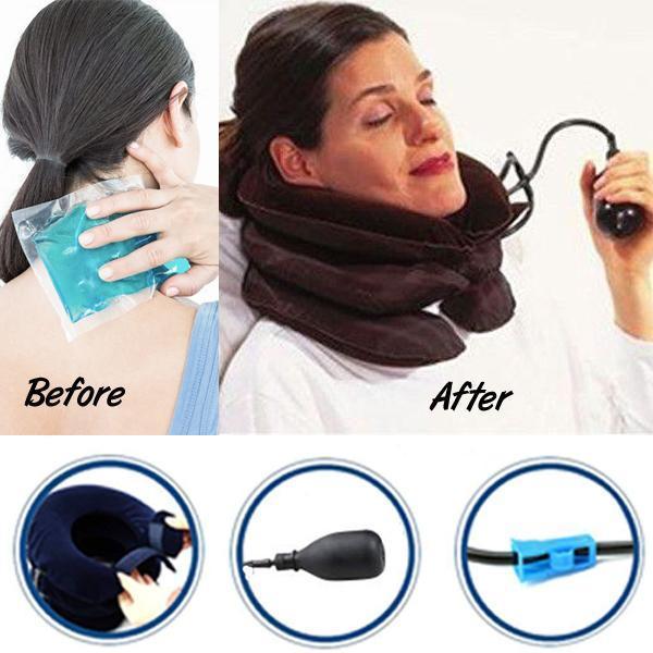 Inflatable Massage Neck/Cervical Traction Pillow