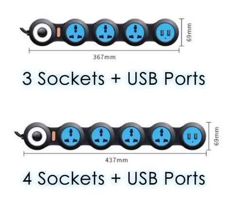 Ultra Flexible Power Socket Strip