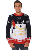 Ugly Christmas Sweater -Unisex Yellow Snow Sweater