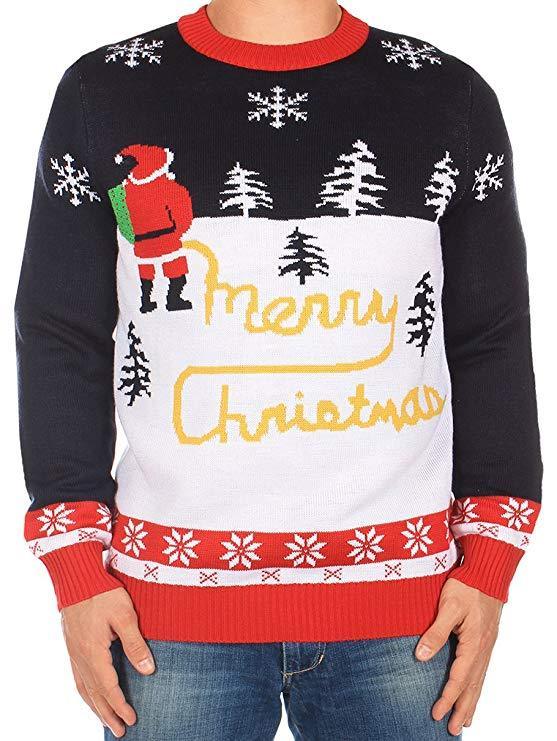 Ugly Christmas Sweater -Unisex Yellow Snow Sweater