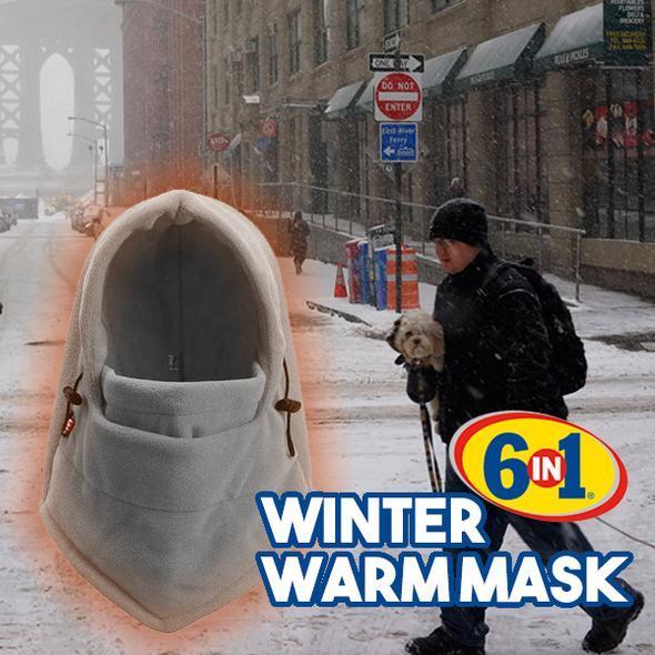 6 in1 Windproof Winter Warm Mask