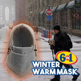 6 in1 Windproof Winter Warm Mask