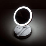 Foldable LED Makeup Mirror