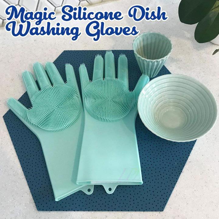 Magic Silicone Dish Washing Gloves