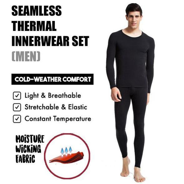 Mens Seamless Thermal Inner Wear Set