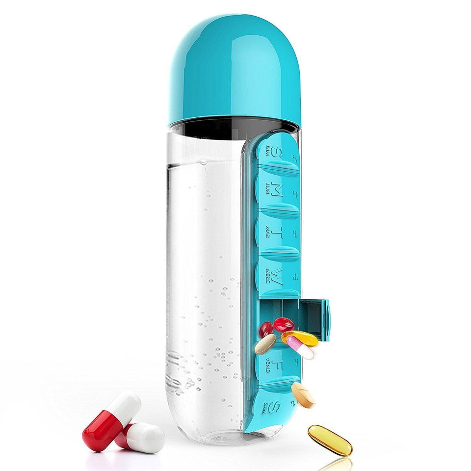 Pill Organizer Water bottle