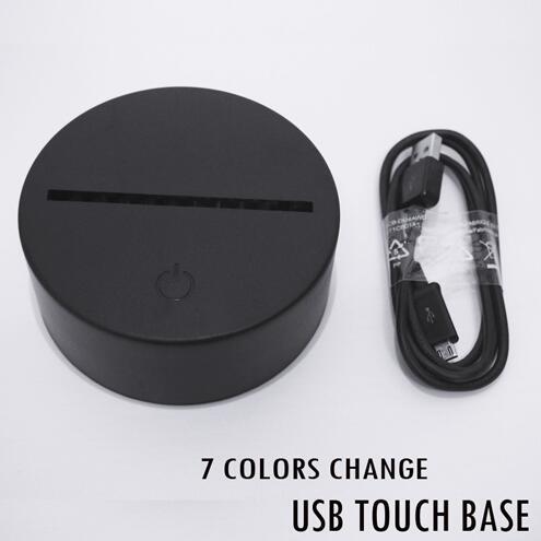 3D Effect Meditation Color Changing Touch Lamp