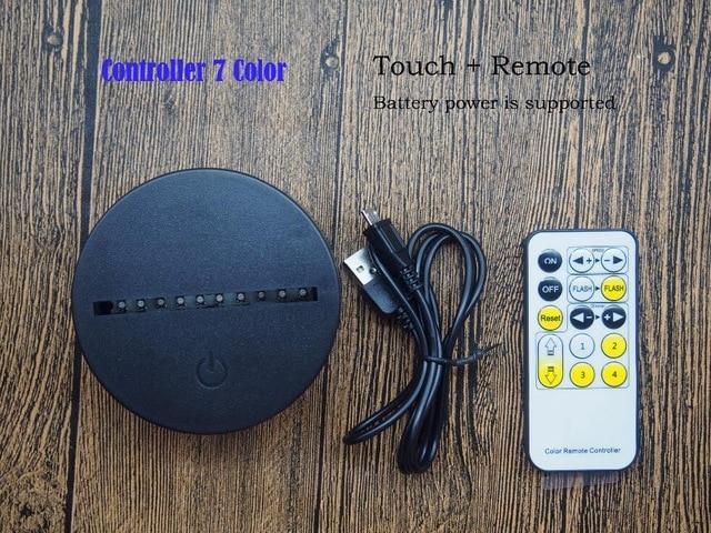 3D Effect Meditation Color Changing Touch Lamp