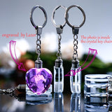 Personalized Crystal LED Light Illuminated Key Ring