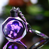 Personalized Crystal LED Light Illuminated Key Ring
