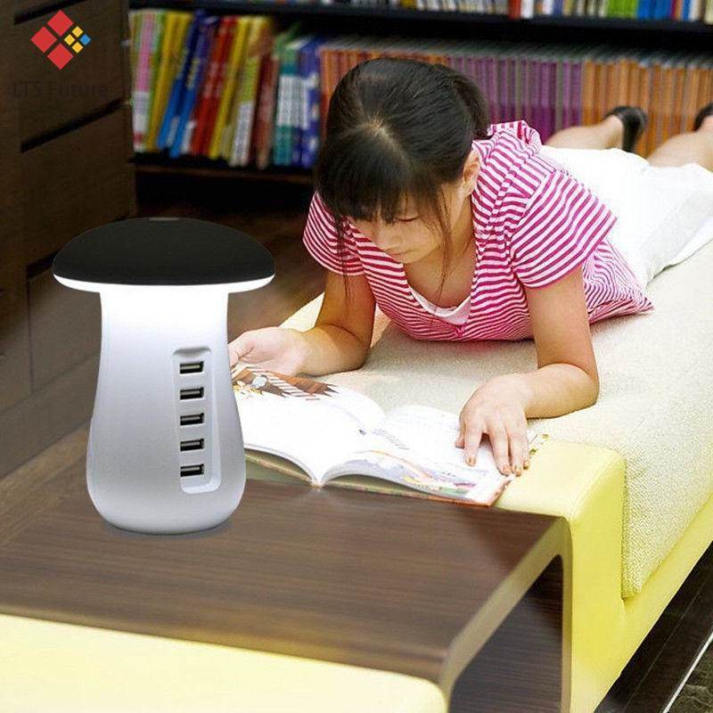 Multi-Port Fast Charging Dock & Lamp (5 PORTS)