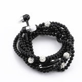 PEARL NECKLACE EARPHONES 3.5MM HEADSET ( ANDROID & IPHONE )
