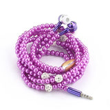PEARL NECKLACE EARPHONES 3.5MM HEADSET ( ANDROID & IPHONE )