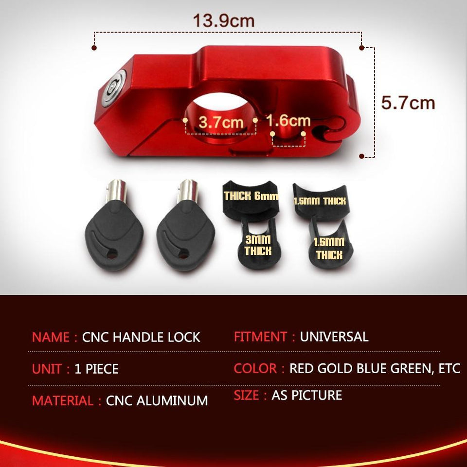 Motorcycle Handle Grip Lock