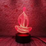 3D Effect Meditation Color Changing Touch Lamp