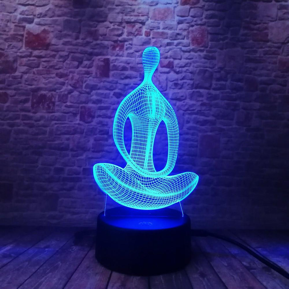 3D Effect Meditation Color Changing Touch Lamp