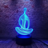3D Effect Meditation Color Changing Touch Lamp