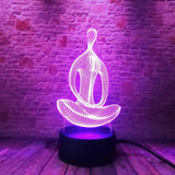 3D Effect Meditation Color Changing Touch Lamp