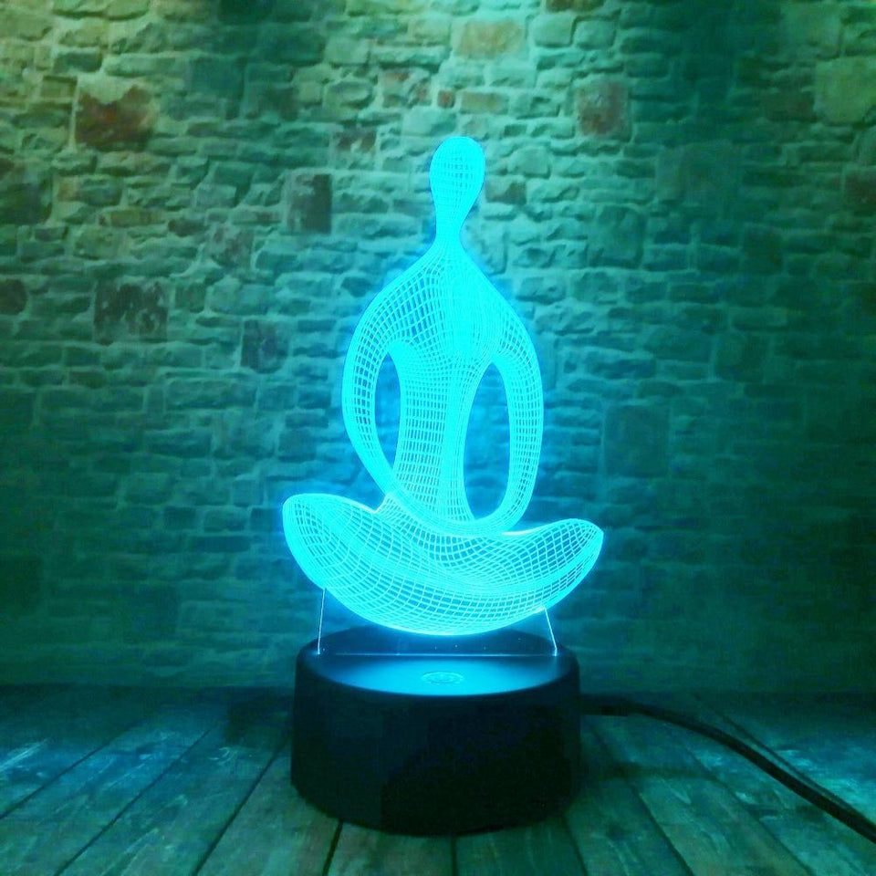 3D Effect Meditation Color Changing Touch Lamp
