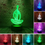 3D Effect Meditation Color Changing Touch Lamp
