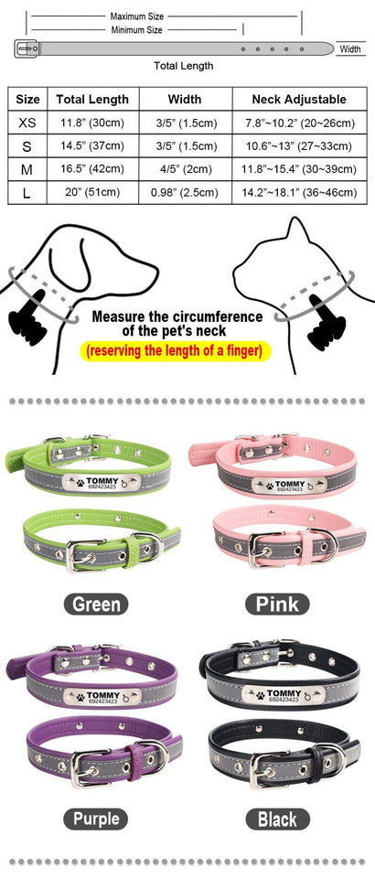 Custom Pet Collars ID Tag For Dogs