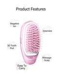 Portable Electric Ionic Hairbrush