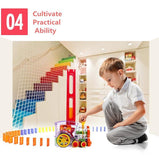 Domino Rally Train Toy Set (63PCS)