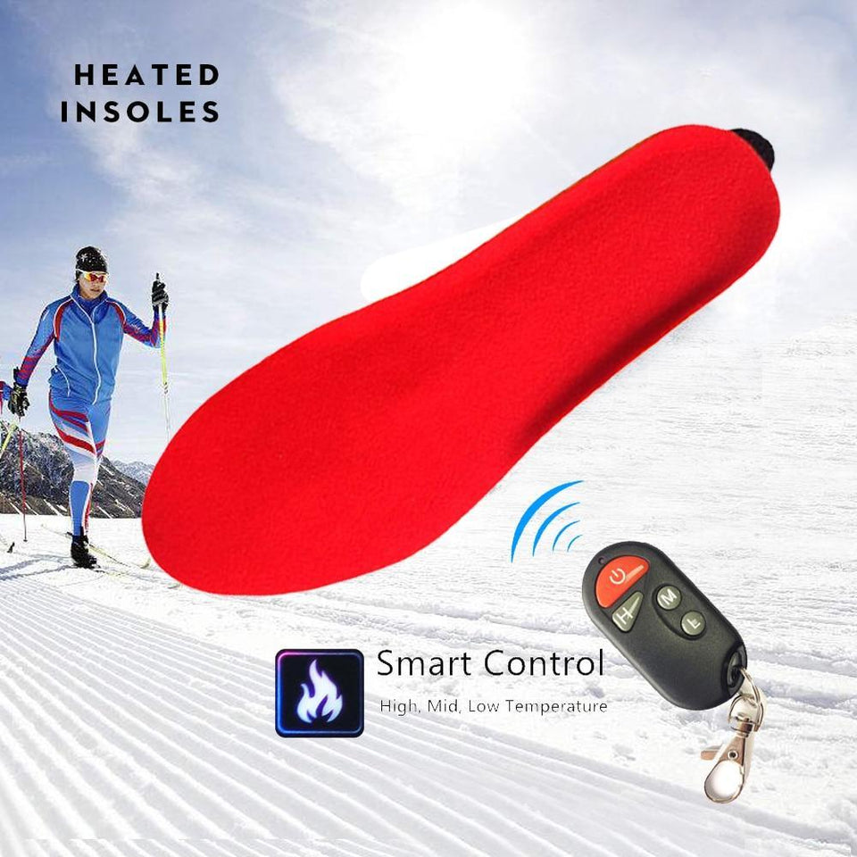 Rechargeable Electric Heated Insoles with Remote Control