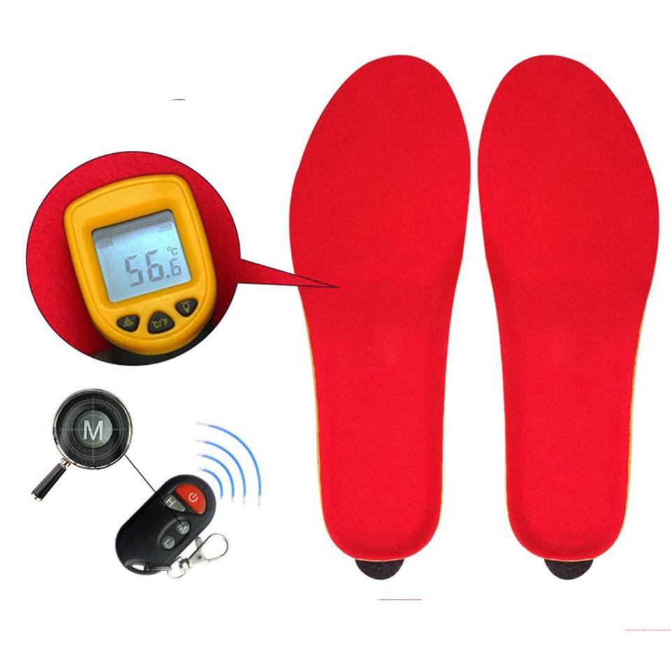 Rechargeable Electric Heated Insoles with Remote Control