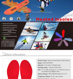 Rechargeable Electric Heated Insoles with Remote Control