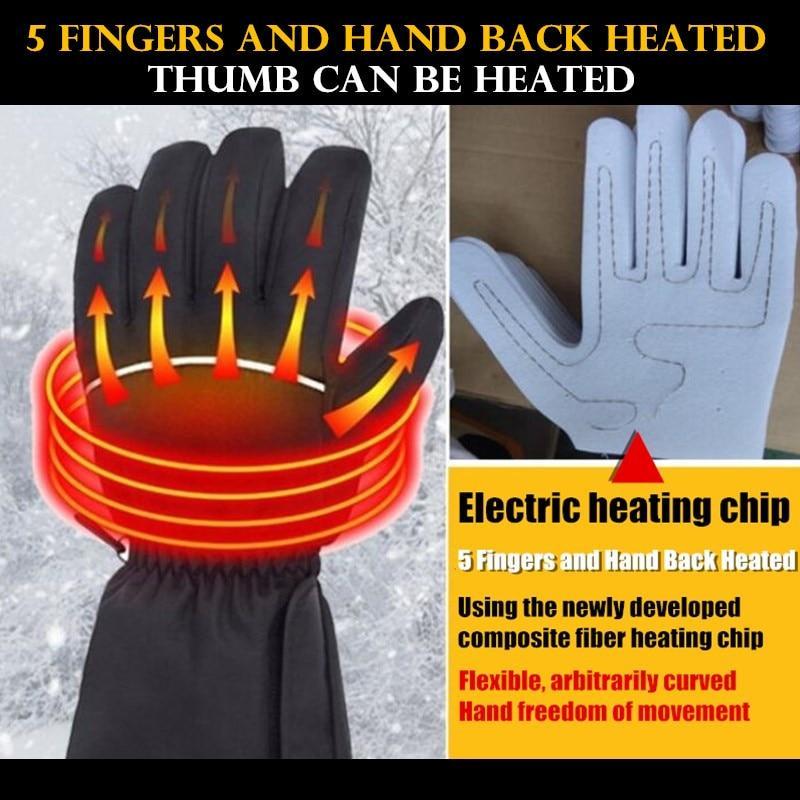 USB Heated Outdoor Waterproof Gloves