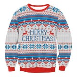 Plus Size 3D Printted Merry Christmas Unisex Ugly Sweatshirts