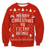 Plus Size 3D Printted Merry Christmas Unisex Ugly Sweatshirts