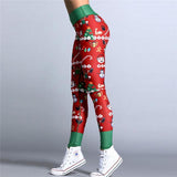 Christmas Printing High Waist Legging