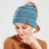 Soft Knit Ponytail Beanie