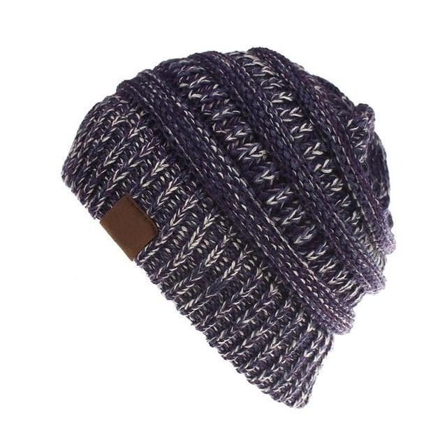 Soft Knit Ponytail Beanie