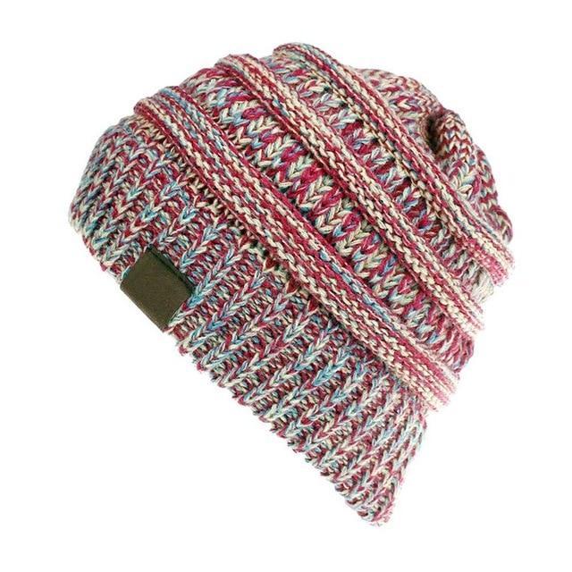 Soft Knit Ponytail Beanie