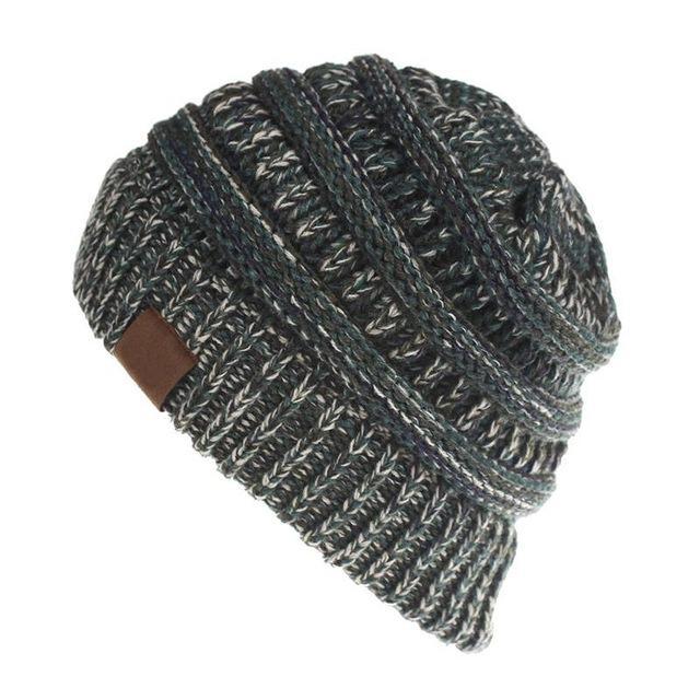 Soft Knit Ponytail Beanie