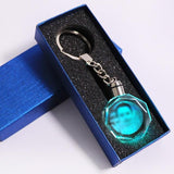 Personalized Crystal LED Light Illuminated Key Ring
