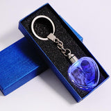 Personalized Crystal LED Light Illuminated Key Ring