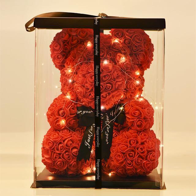 VALENTINE'S ROSE BEAR-The Luxury Rose Teddy Bear