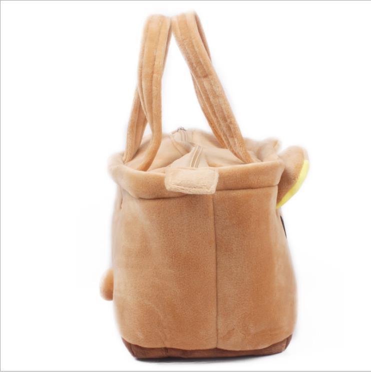 Rilakkuma Face Tote Bags for girls with Cute Puppy Toy