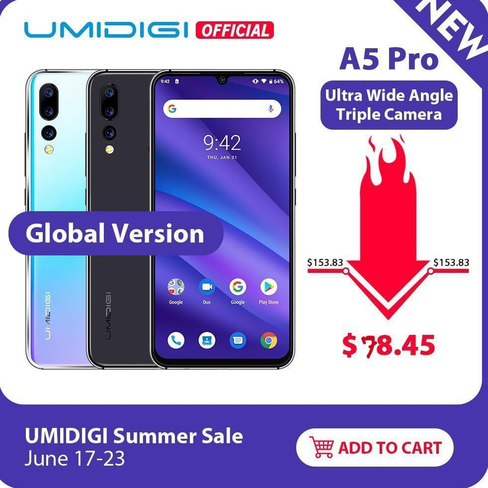 Global Version UMIDIGI A5 PRO Android 9.0